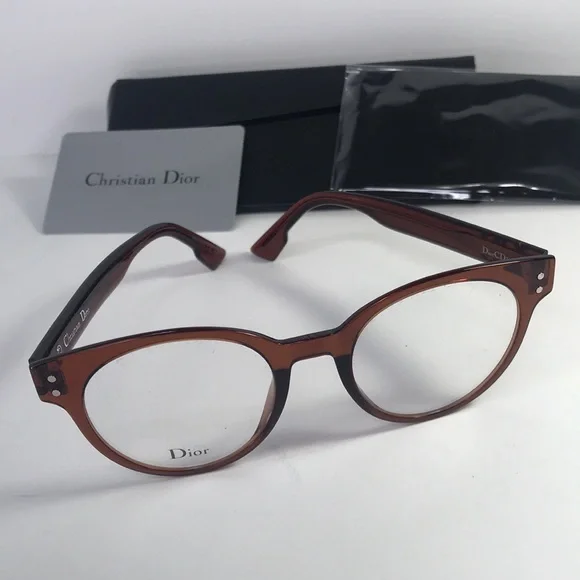 New Authentic Dior Ladies Tortoise Aviator/Pilot Eyeglass Frames DIORCD3